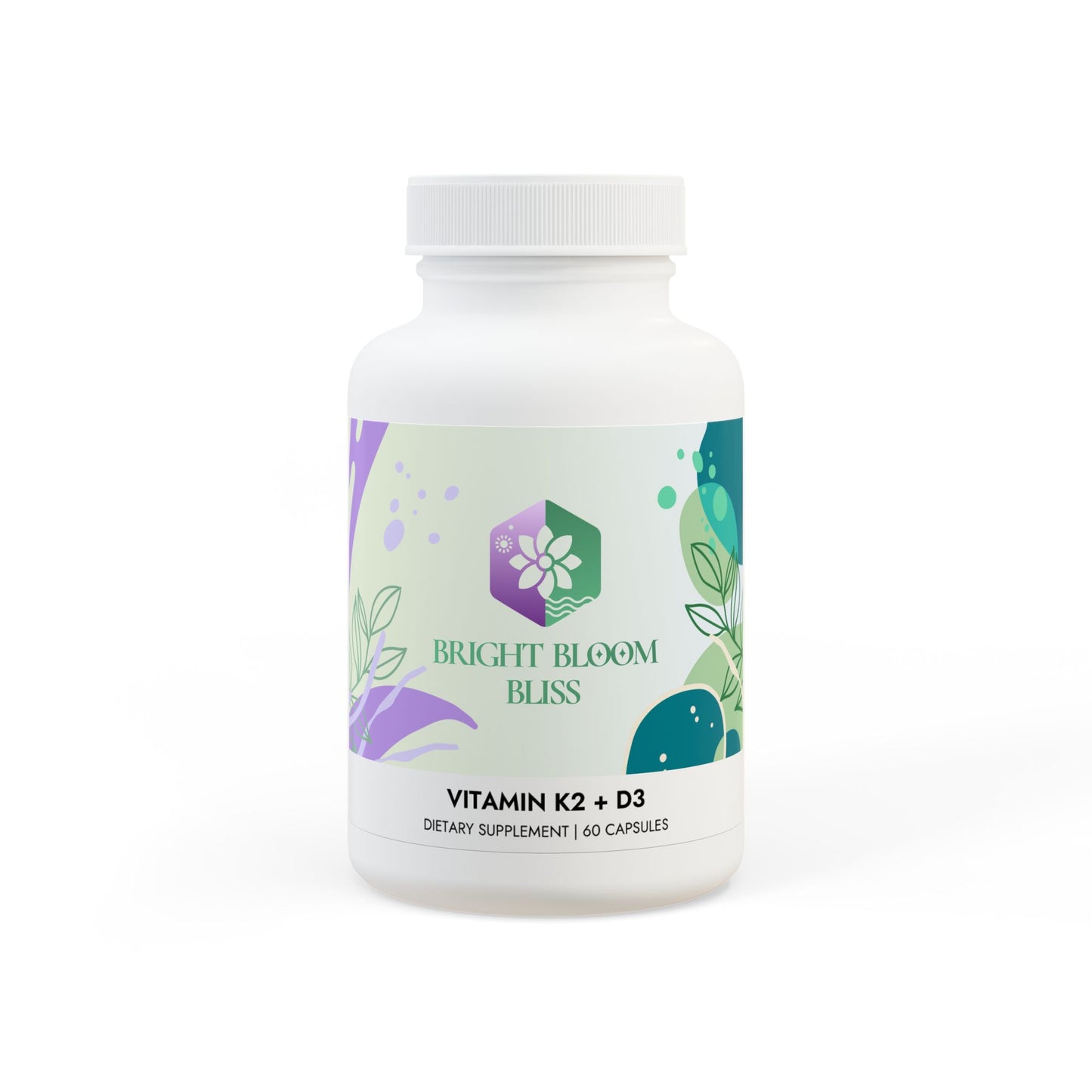 Vitamin K2 + D3 Supplement (60 Capsules)