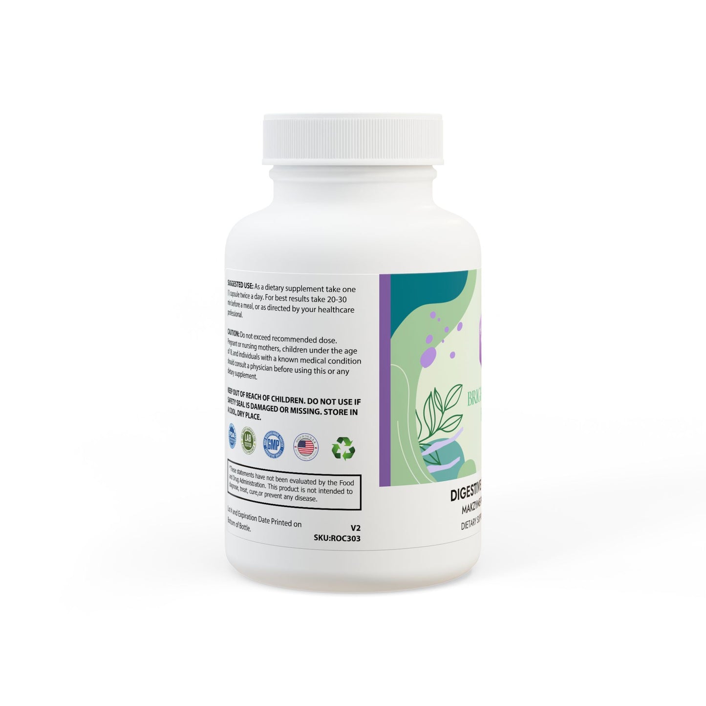 Digestive Enzyme Blend Supplement (60 Capsules)