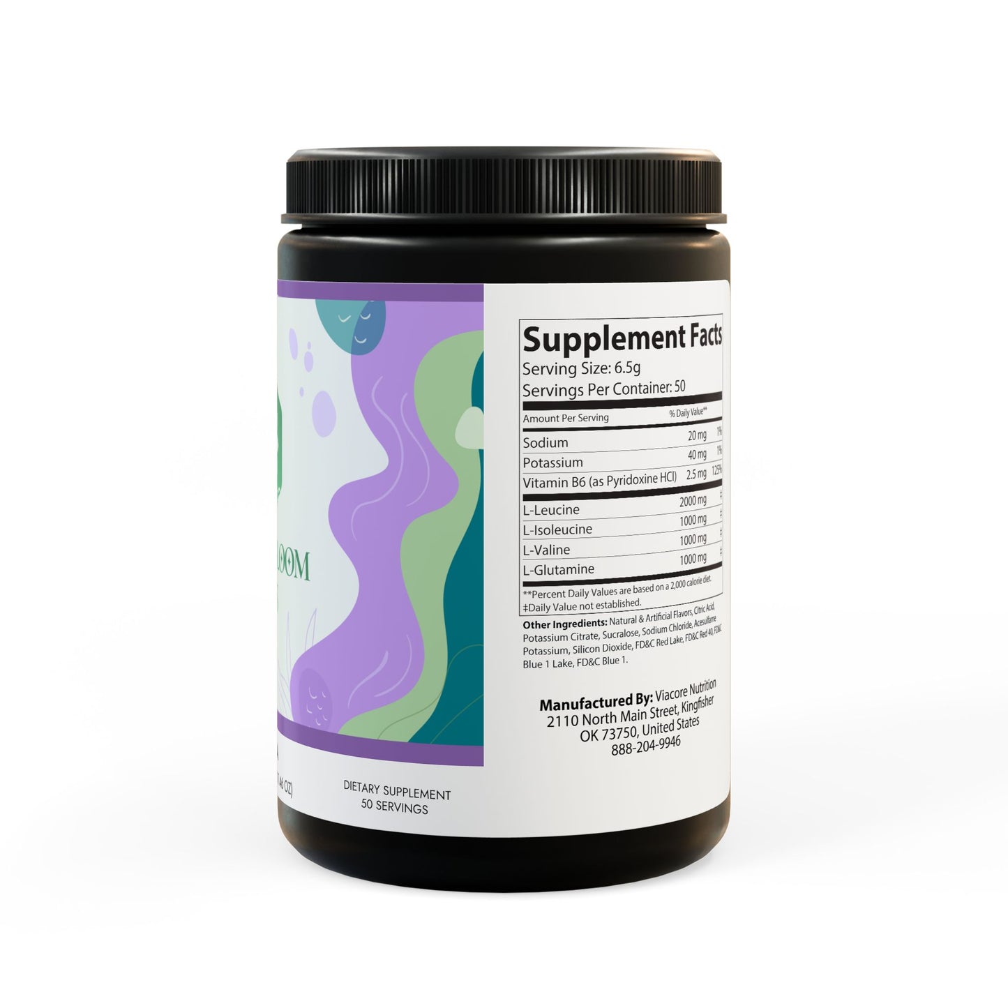 BCAA Supplement, Grape (325g, 11.46oz, 50 servings)